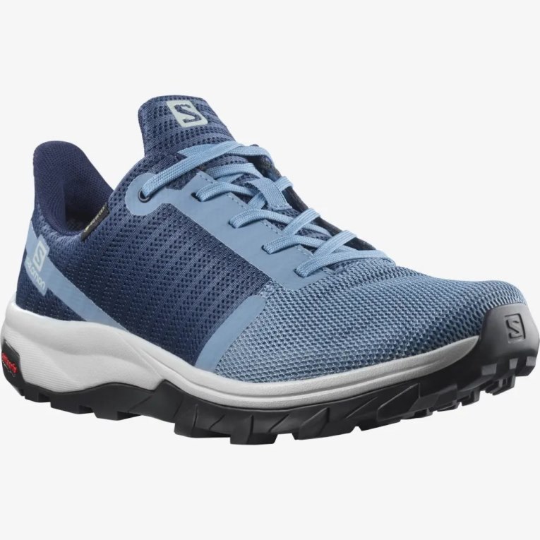 Tenis Senderismo Salomon Outbound Prism GTX Mujer Azules | MX GZMQ637